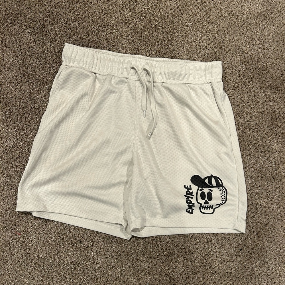 Empyre White Athletic Shorts
